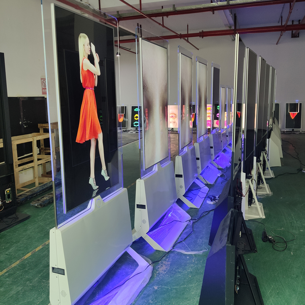 Slim Double-Face Glass LED Video Panel Display Screen