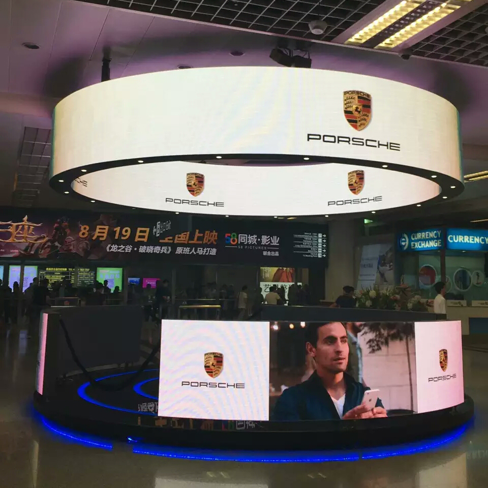 Round LED Smart Screen Video Display Digital Signage