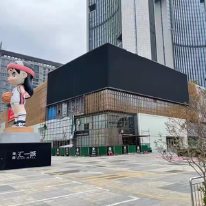 Building L-Shaped 3D LED Digital Sign Screen Video Display