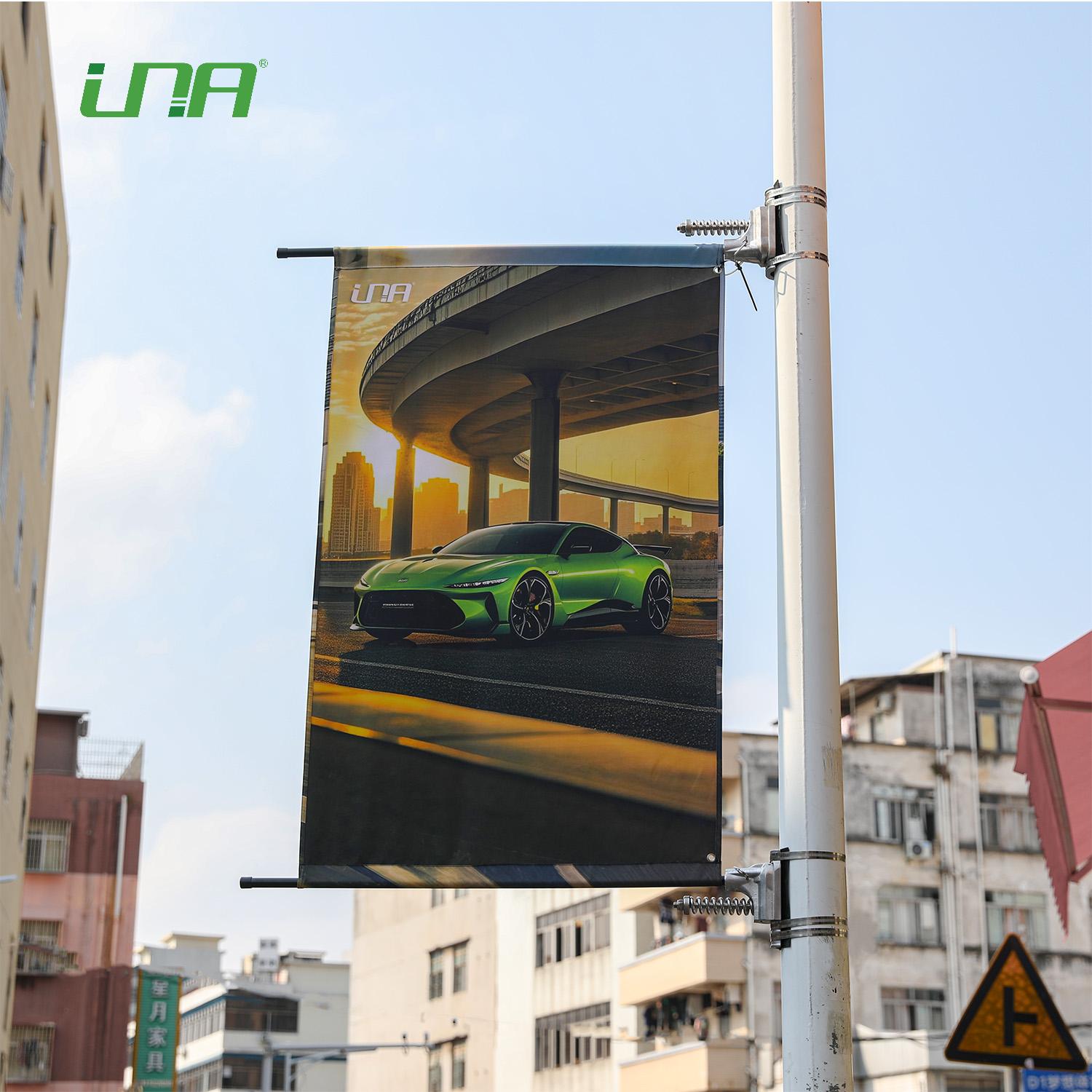 Street Light Post Rust-free Lamp Pole Poster Banner Rack