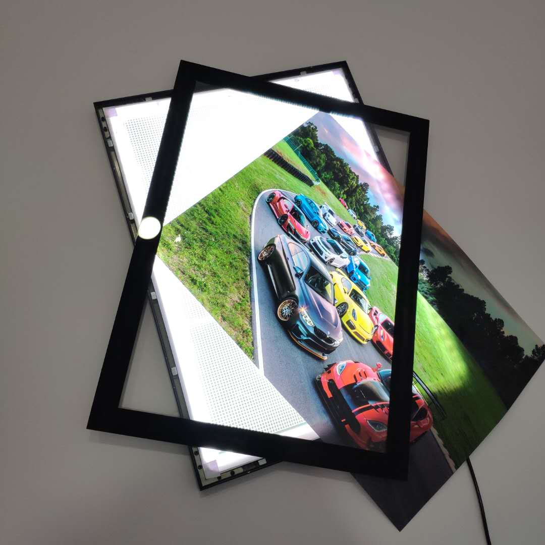 Acrylic front panel vertical LED lighting Magnetic lightbox