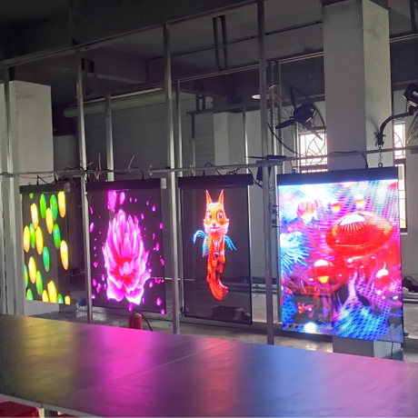 Hanging Transparent Flim Display Holographic 3D LED Poster Screen