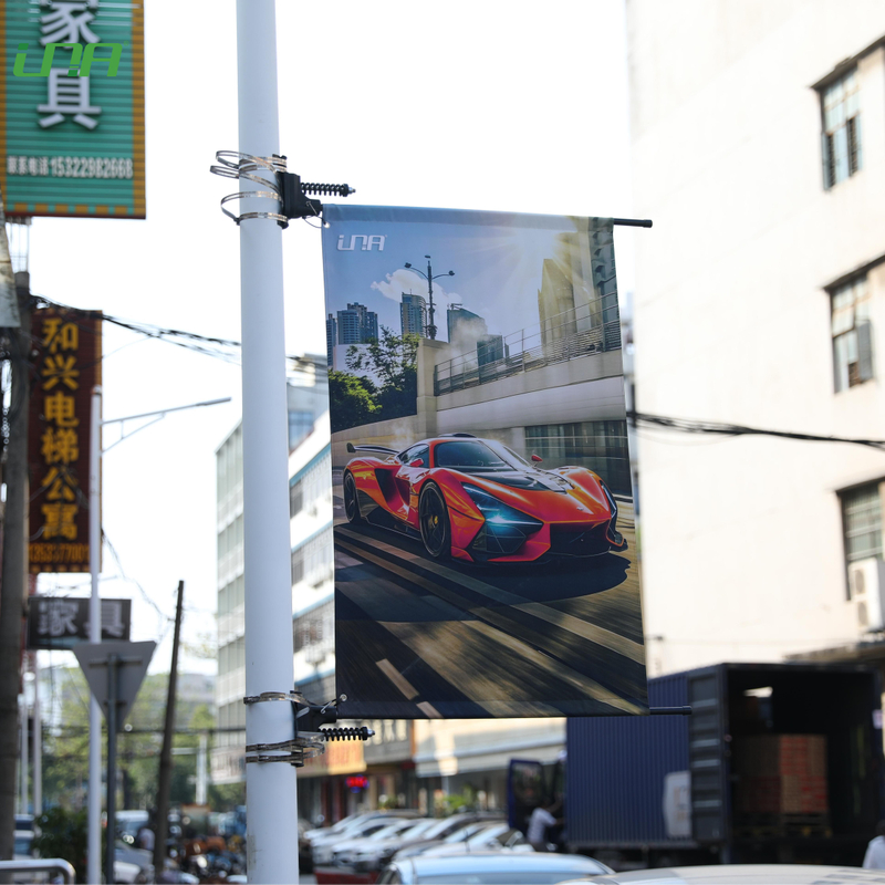 Wind-resistant Light post Advertisement Street Pole Banner Clamp