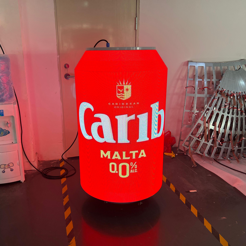 Indoor Advertising HD Video Screen LED Can Shape Display