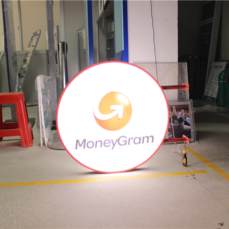 Silk Screen Printing Round LED Illuminated light box