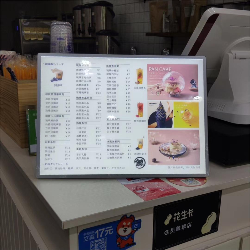 A1 Desktop Horizontal Tempered Glass Panel LED Lightbox