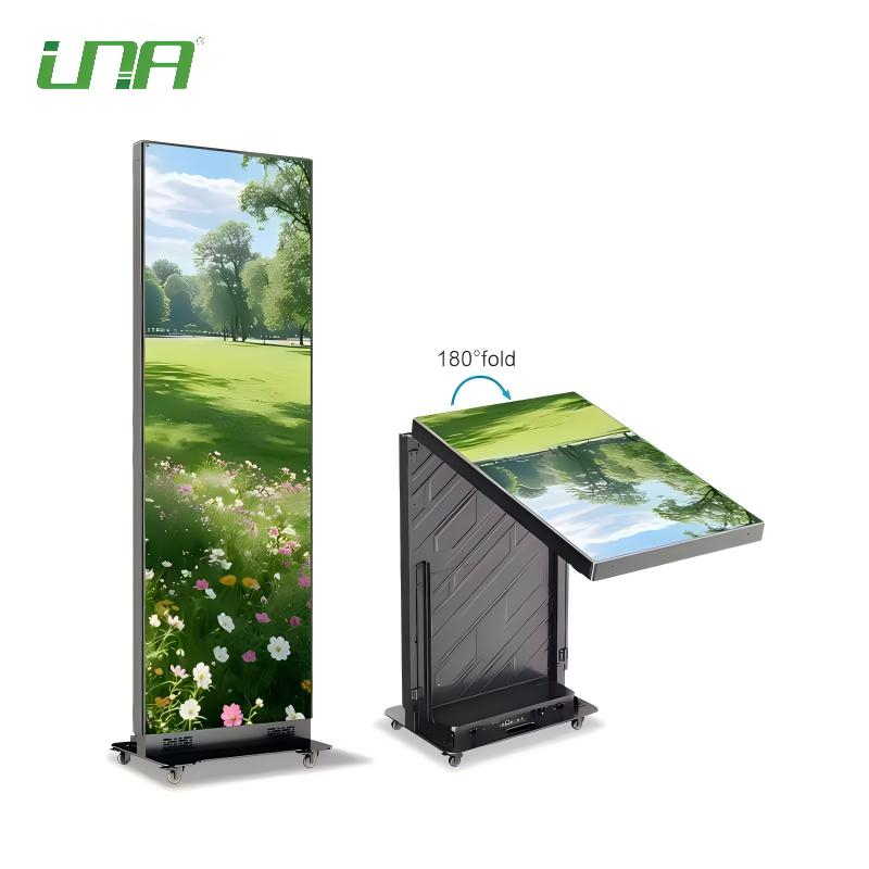 Indoor Top-to-Bottom Foldable Video Display Gob LED Poster Screen
