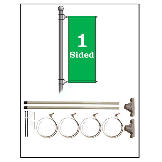 Street Lamp Post One-sided Advertising Banner mounting equipment
