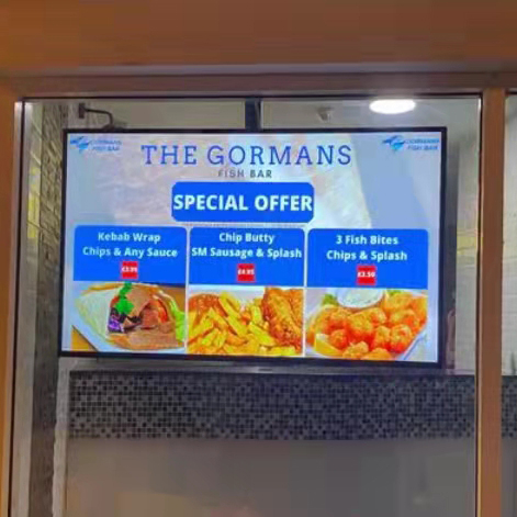 Ceiling Hanging Vertical HD LCD Video Screen Digital Display