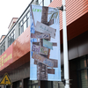 Outdoor Street Column Pole Ad Lamp Post Banner Stand