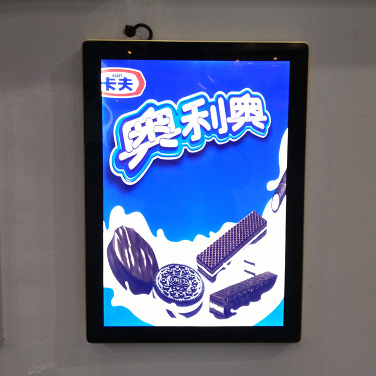 Acrylic front panel vertical LED lighting Magnetic lightbox