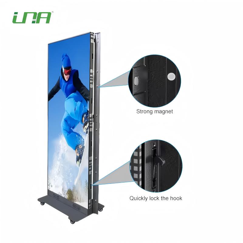 Indoor Top-to-Bottom Foldable Video Display Gob LED Poster Screen