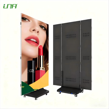  Advertising Left-to-Right Tri-Foldable LED Digital Poster Video Screen Display