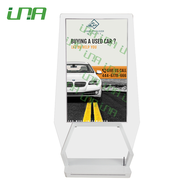 Information Glass LCD Digital Signage Video Screen Display