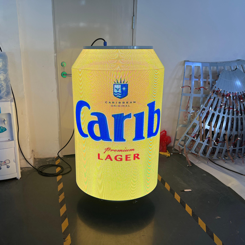 Indoor Advertising HD Video Screen LED Can Shape Display