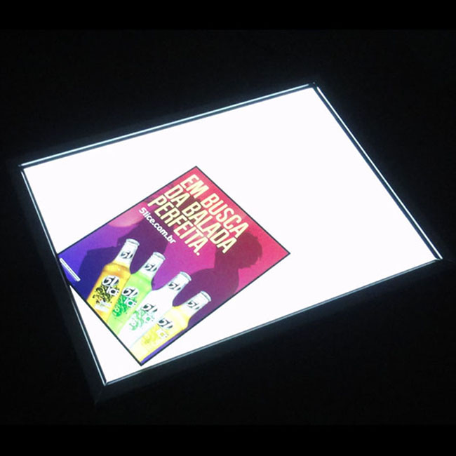 A0 Ultra thin backlit film LED Snap lightbox