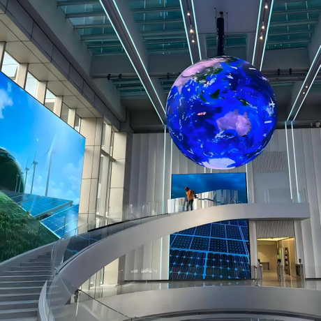 Indoor Advertising Hanging Ball-Shape LED Panel Display Video Screen
