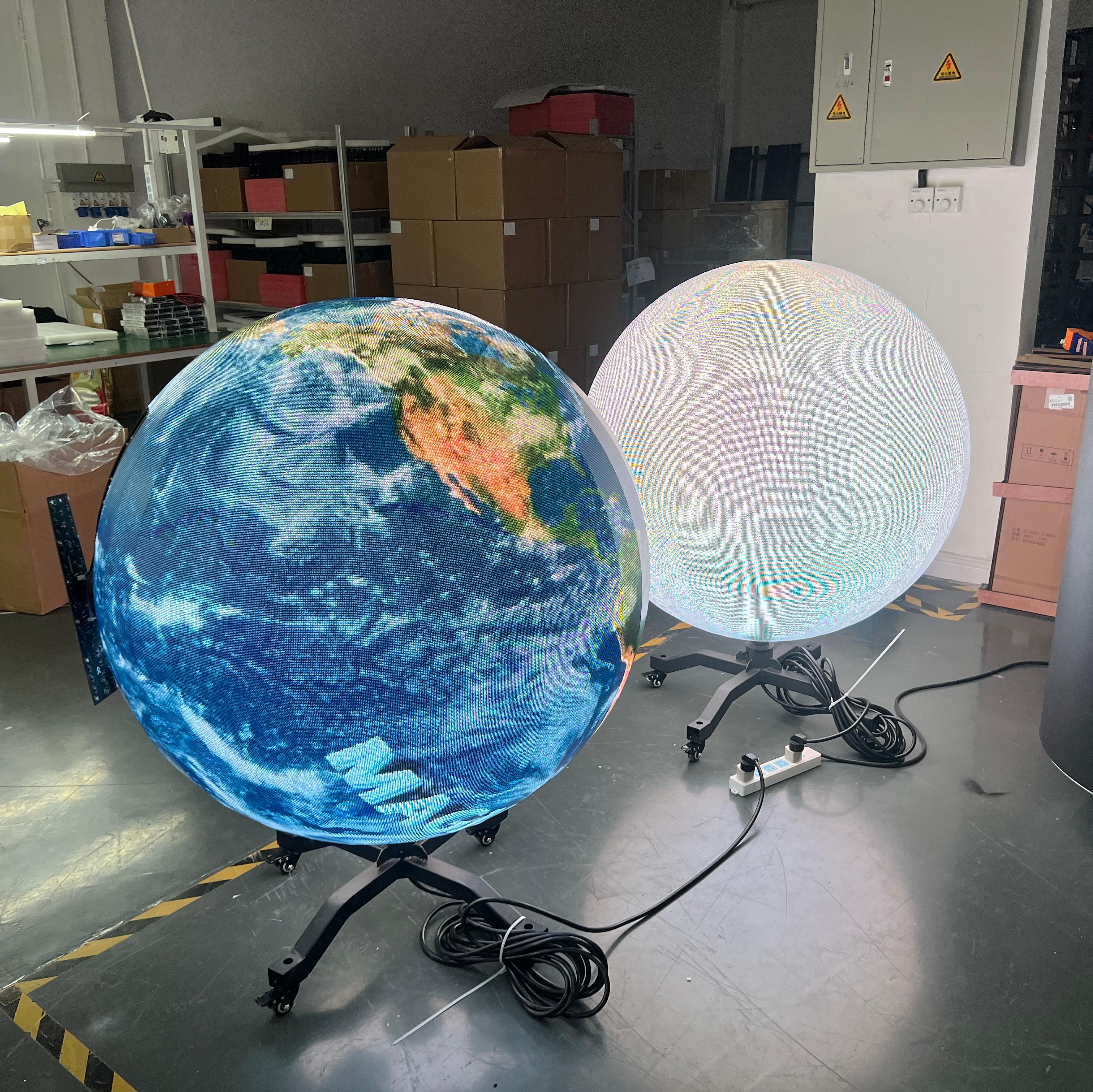 Indoor Advertising Hanging Ball-Shape LED Panel Display Video Screen