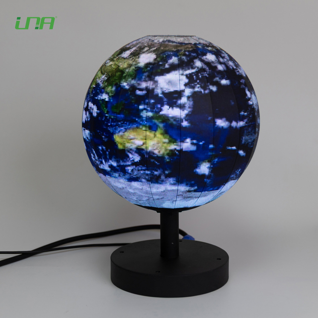Indoor Table Standing 3D Video Display Sphere Digital LED Screen