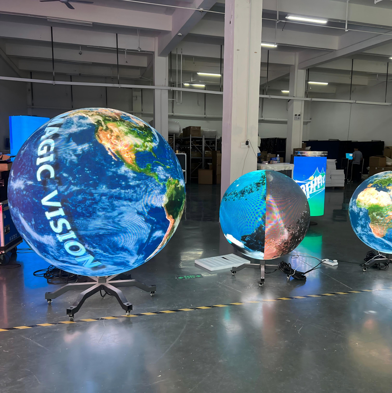 Indoor Advertising Hanging Ball-Shape LED Panel Display Video Screen